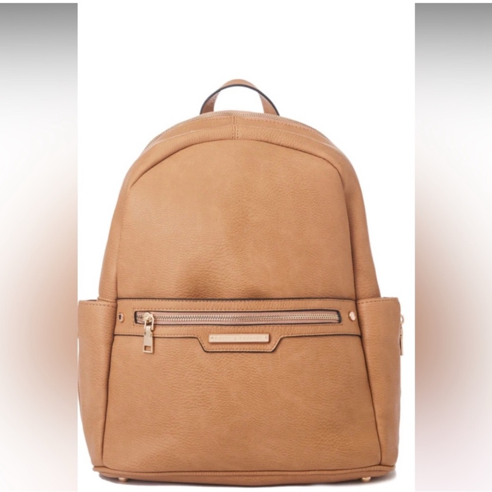 Poppy & Peonies Camel Brooklyn Backpack